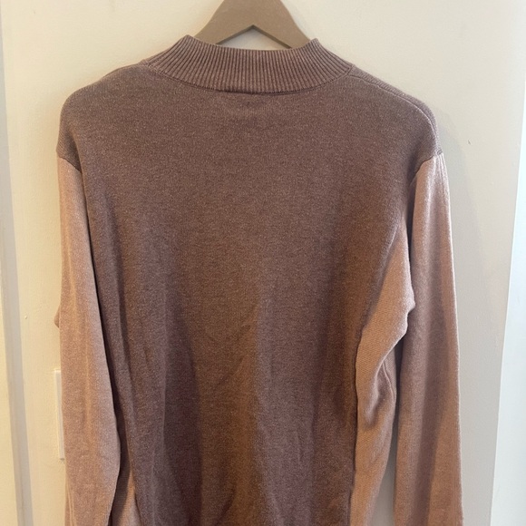 Loft Outlet Mock Turtle Neck Color Block Sweater - Picture 6 of 13
